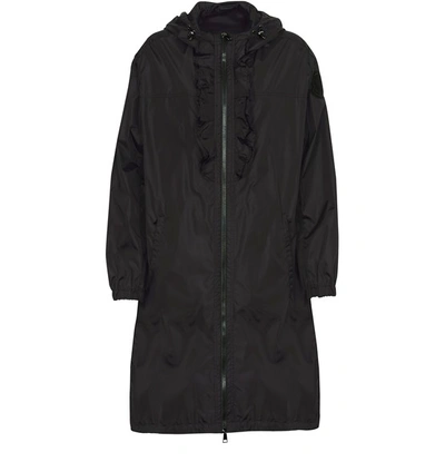 Moncler Sauge Long Waterproof Jacket In Black