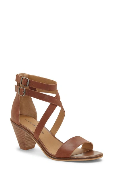 Lucky Brand Ressia Double Ankle Strap Sandal In Brown