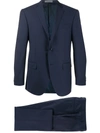 Corneliani Fitted Two-piece Suit In Blue