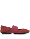 Camper Right Nina Elasticated Ballerinas In Red