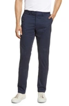 Bugatchi Slim Fit Poplin Chinos In New Navy