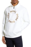 Hugo Boss Salboa Sweatshirt In White