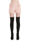 BALMAIN BALMAIN HIGH WAISTED BUTTONED FLAP SHORTS