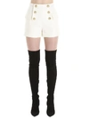 BALMAIN BALMAIN HIGH WAISTED BUTTONED FLAP SHORTS