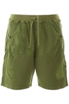 STONE ISLAND SHADOW PROJECT STONE ISLAND SHADOW PROJECT FLEECE PANELLED SHORTS