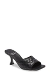 Jeffrey Campbell Mr Big Slide Sandal In Black/ Black