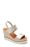Gentle Souls By Kenneth Cole By Kenneth Cole Elyssa Two-band Wedge Sandals Women's Shoes In Ice