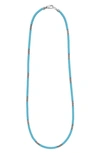 LAGOS BLUE CAVIAR CERAMIC ROPE NECKLACE,04-81139-CT16