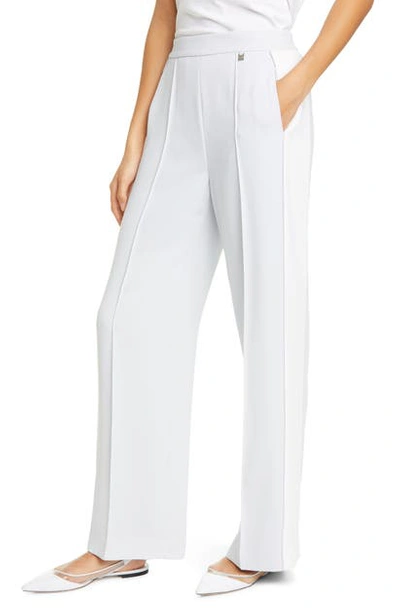 Ted Baker Clarpa Contrast Panel Wide Leg Pants In Ivory