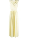 Isabel Marant Guciene Jersey Midi Dress In Yellow