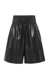 BOTTEGA VENETA LEATHER SHORTS,791490