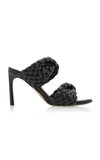 Bottega Veneta The Curve Leather Mules In Black