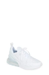 Nike Kids' Air Max 270 Sneaker In White/ White-silver