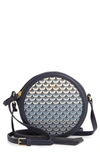 Ted Baker Betrice Masquerade Faux Leather Crossbody Bag In Navy