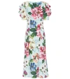 DOLCE & GABBANA FLORAL MIDI DRESS,P00446609