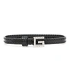 GUCCI SQUARE G PATENT LEATHER BRACELET,P00453620