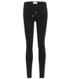 Frame 'le Skinny De Jeanne' Stretch Jeans In Black