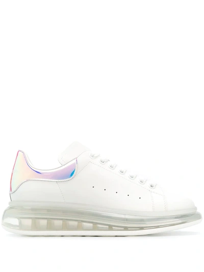 Alexander Mcqueen White Oversized Transparent Sole Trainers