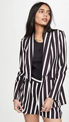 ALICE AND OLIVIA SKYE STRONG SHOULDER BOXY BOYFRIEND BLAZER