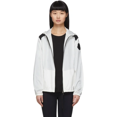 Moncler Anthracite Hooded Jacket In 032 White
