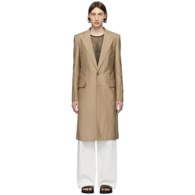 Givenchy Tailored Cotton-blend Cavalry Twill Coat In 292-dune