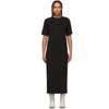 AMI ALEXANDRE MATTIUSSI AMI ALEXANDRE MATTIUSSI BLACK T-SHIRT DRESS