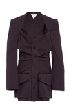 Bottega Veneta Technical Gabardine Blazer In Brown