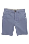 Quiksilver Kids' Everyday Chino Shorts In Stone Wash