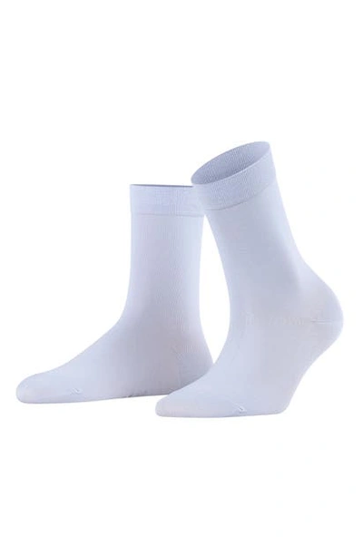 Falke Cotton Touch Cotton Blend Socks In Pastel Blue