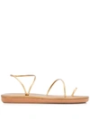 Ancient Greek Sandals Kansiz Metallic Toe-loop Sandals In Gold
