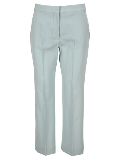 Stella Mccartney Cropped Tailored Pants In Light Blue