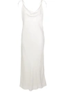 Kiki De Montparnasse Women's Tie Strap Midi Slip Dress In Ivory