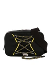 Givenchy Contrast Piping Drawstring Belt Bag In Black