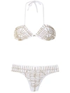 AMIR SLAMA BEADED BIKINI SET