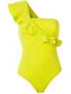Clube Bossa Siola Ruffle Swimsuit In Yellow