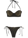 AMIR SLAMA BEADED BIKINI SET