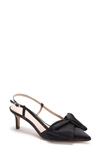 Kate Spade Marseille Bow Pointed Toe Slingback Pump In Black