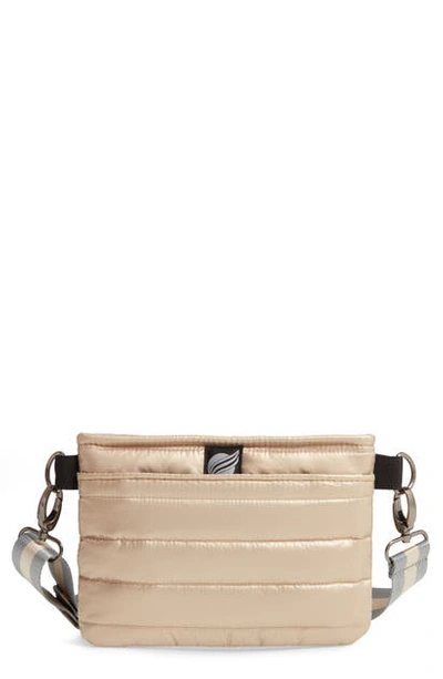 Think Royln Convertible Nylon Belt Bag In Pearl Grey