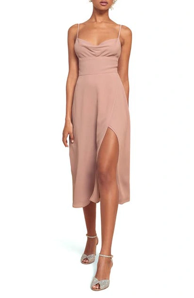 Reformation Gala Cocktail Dress In Blush