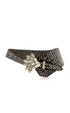 ISABEL MARANT LOWAI STUDDED LEATHER BELT,788580