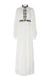 ANDREW GN EMBELLISHED PLISSÉ-SILK GOWN,788917