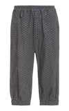 BY WALID ORSON PRINTED TWILL CROPPED PANTS,769984