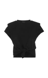 Isabel Marant Zelika Short Sleeves T-shirt In Black