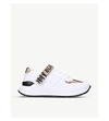 BURBERRY Ronnie checked leather trainers