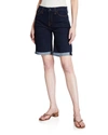 JEN7 BY 7 FOR ALL MANKIND MID-RISE BERMUDA SHORTS,PROD228480094