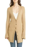 L AGENCE LUCAS LONG RIB CARDIGAN,8419RKN