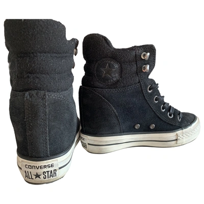 Pre-owned Converse Trainers In Black