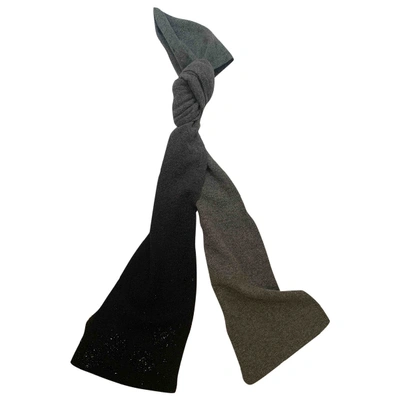 Pre-owned Stella Forest Wool Scarf In Grey