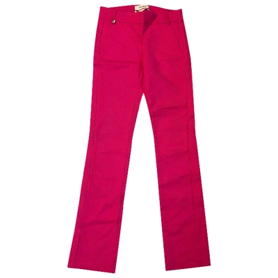 Pre-owned Pinko Slim Pants In Pink