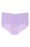 Hanky Panky Cross Dye Leopard Retro V-kini In Hyacinth/ Apricot